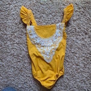 18M deep yellow onesie.